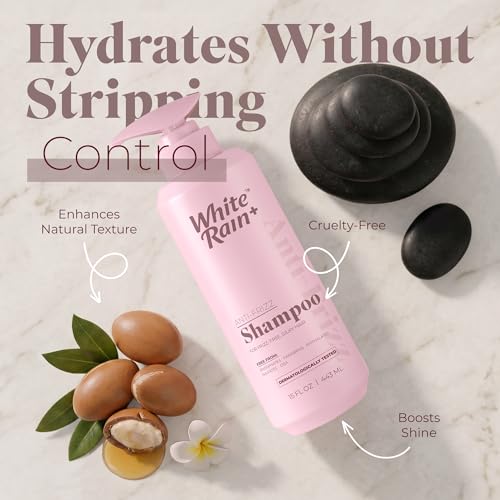 White Rain+ Argan Anti-Frizz Shampoo for Women & Men 15 Fl Oz