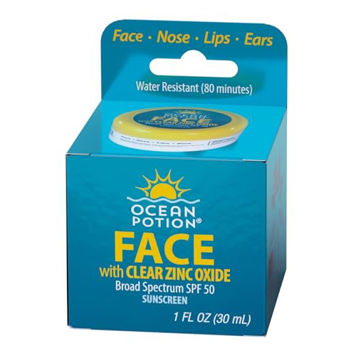 Ocean Potion Clear Zinc Face Sunscreen SPF 50, Oxybenzone-Free