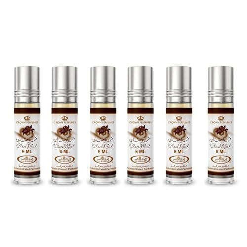 Al-Rehab Choco Musk Concentrated Perfume Rollerball for Unisex, 0.2 Ounce (Pack of 6)