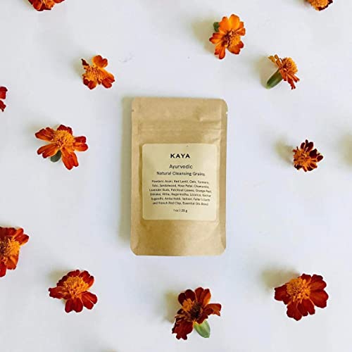 Ayurvedic Face & Body Scrub with Turmeric & Sandalwood - Natural Herbal Exfoliant
