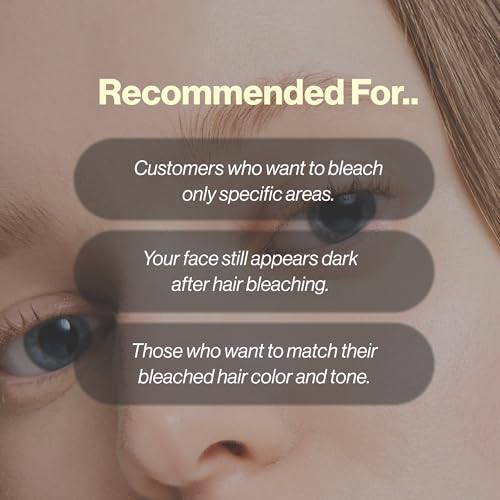 ENTROPY MAKEUP One-Use Brow Bleach Kit, Quick & Easy Eyebrow Lightening for All Hair Colors, Eyebrow Kit, Single Application, Gentle Formula, Lasts Up to 4 Weeks