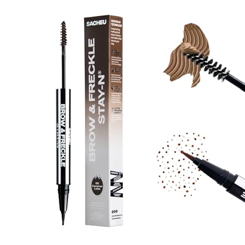 Sacheu 2-in-1 Brow Gel & Freckle Pen - Caramel Latte