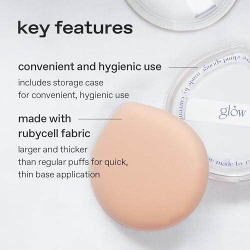 Glow Cloud Makeup Sponge - Rubycell Teardrop Puff Set (3 Pack)