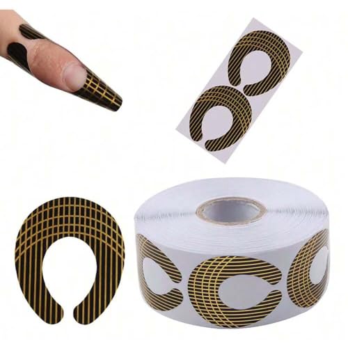 500 Pcs Acrylic Nail Forms for DIY Nail Art Extensions