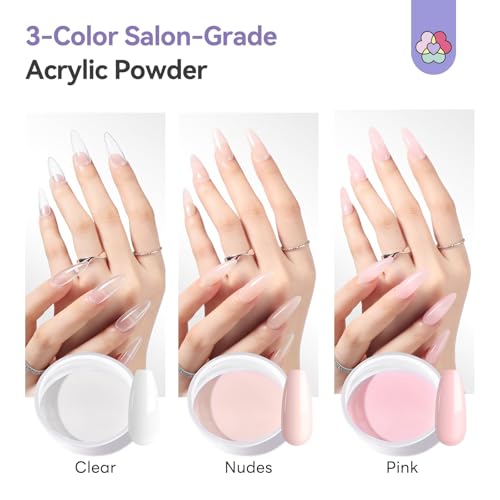 SAVILAND Bio-Based Acrylic Nail Kit with White Variant for Beginners