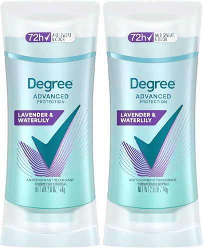 Degree Lavender & Waterlily Antiperspirant Deodorant - 72-Hour Protection Pack of 2