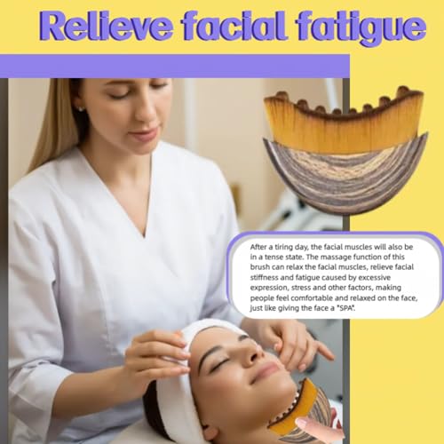 1/2 PCS Lymphatic Contour Face Brush for Sculpting ? Anti-Puffiness, Detox & Lift, Improves Skin Glow & Absorption(1 Pcs Contour Face Brush)