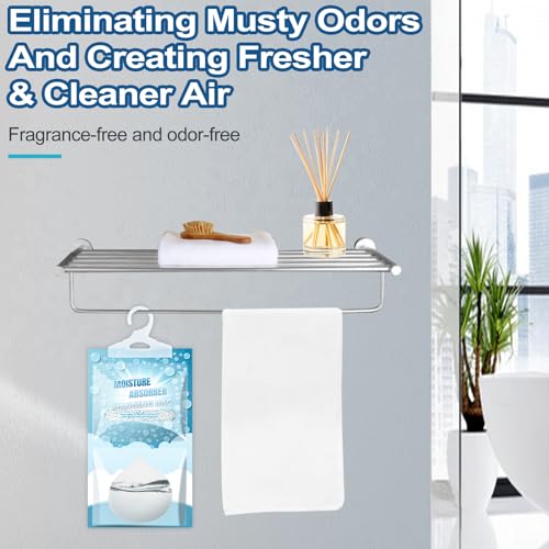 Corodo 5 Pack Hanging Moisture Absorber Bags - Dehumidifier for Closet & Bathroom