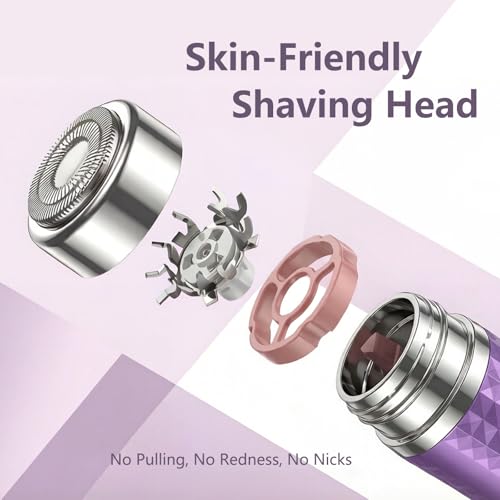 Beclerpur Electric Facial Hair Remover for Women - Painless Blue Shaver