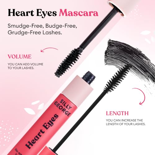 Silly George Heart Eyes Tubing Mascara - Smudge-Free & Vegan Volumizing