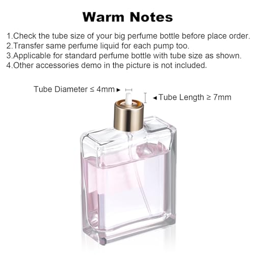 Honoson 24 Pack Perfume Dispenser Pump for Travel Refill