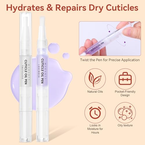 Makartt Cuticle Remover Kit - Trimmer, Pusher & Oil Set