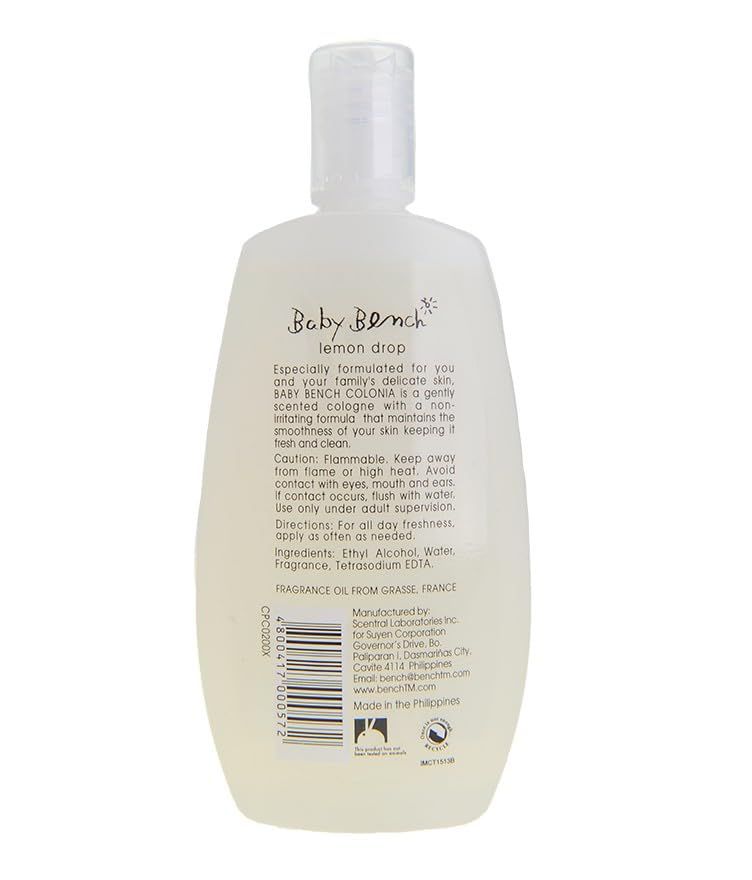 Bench Cologne Lemon Drop 200ml - Fresh Citrus Fragrance