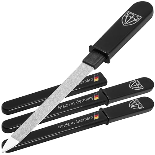 Drei Schwerter 3 Swords Germany Sapphire Nail File Set - Black, 3 Pieces