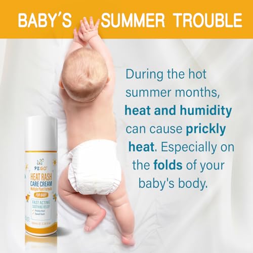 AOAO Heat Rash Care Cream for Babies, 100ml - Soothes Skin & Prevents Rashes