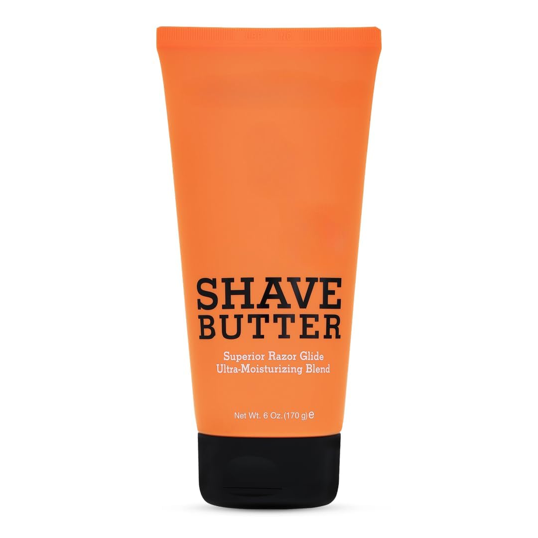 Shave Butter for Men, Ultra-Moisturizing Shaving Cream, Smooth Razor Glide, Natural Ingredients, 6 oz (pack of 2)