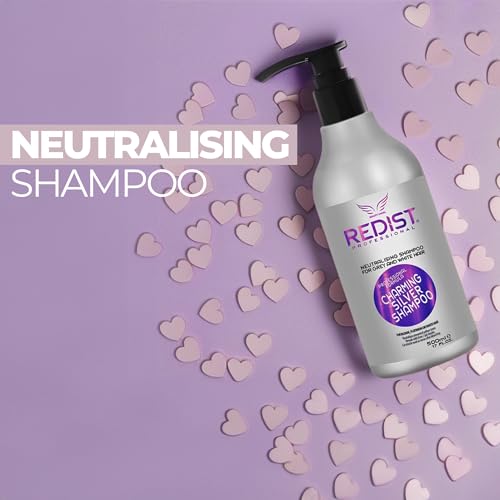 Redist Charming Silver Shampoo 500ml - Anti-Yellow Toning for Blonde Hair
