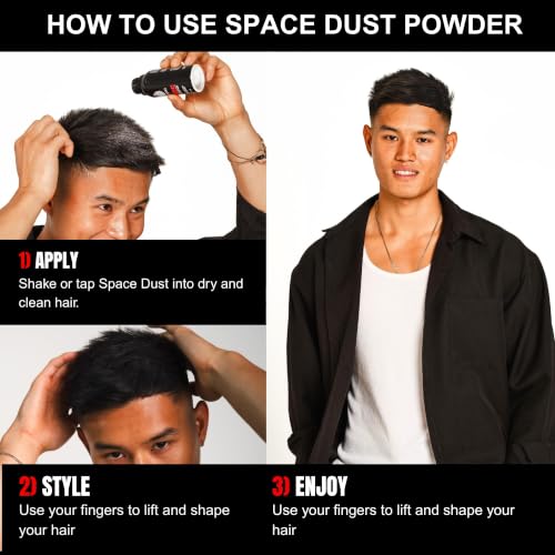CrazyBull Space Dust Hair Texture Powder for Men - 0.7 oz
