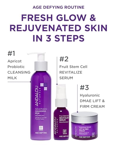 Andalou Naturals Apricot Probiotic Cleansing Milk 6 fl oz – Gentle Hydrating Face Wash