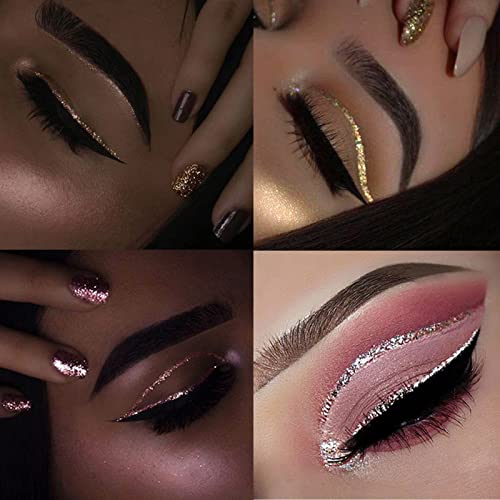 Glitter Eyeliner - Waterproof Long-Lasting Liquid Eye Makeup