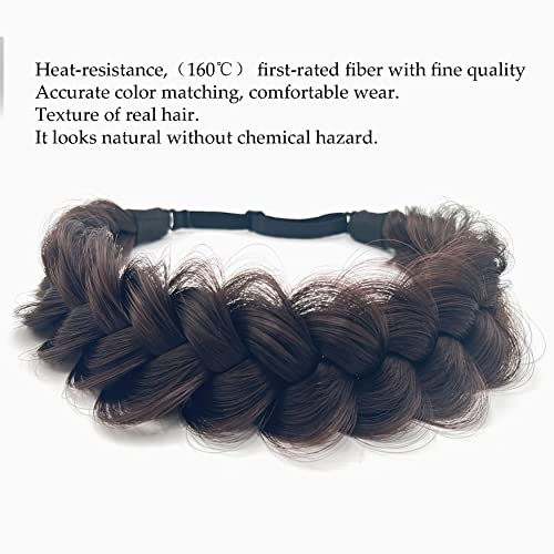 Women’s Synthetic Braided Headband Hair Accessory Wide Strand Wedding & Party Wear