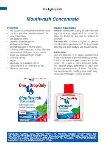 One Drop Only Concentrated Mouthwash Oral Care - 50ml