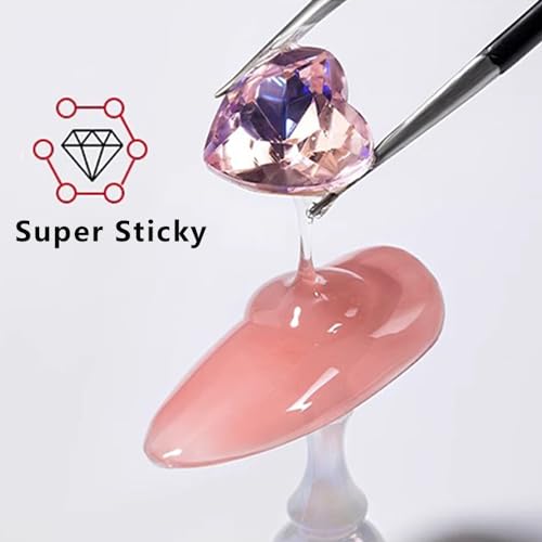 SUTOKAKA Rhinestone Glue for Nails, Super Strong Gel Nail Charms