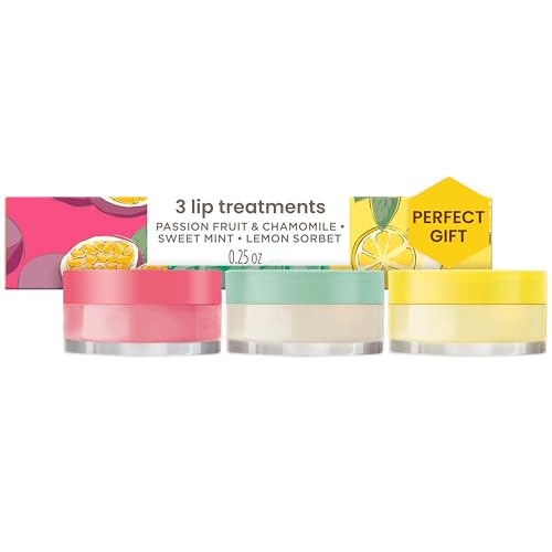 Burt's Bees Lip Sleeping Mask Gift Set - Passionfruit, Lemon, Mint (3 Pack)