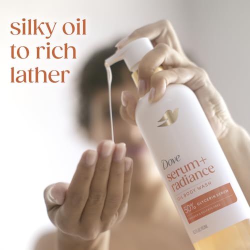 Dove Radiance Shower Oil Body Wash with Glycerin, 15.3 fl oz