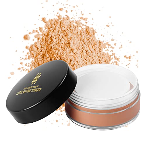 Black Radiance Honeymoon Loose Setting Powder & Contour Palette for Dark Skin Tones - Medium to Dark Shades