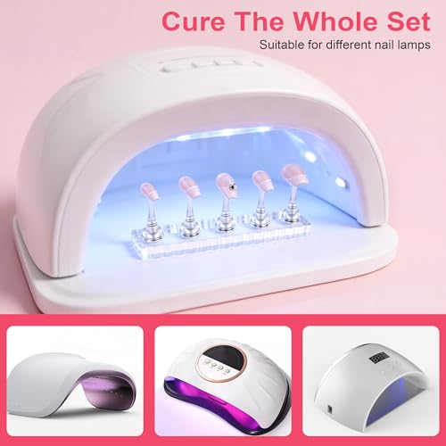 Magnetic Nail Stand Set for Press On Nails - Heart Shaped Holder