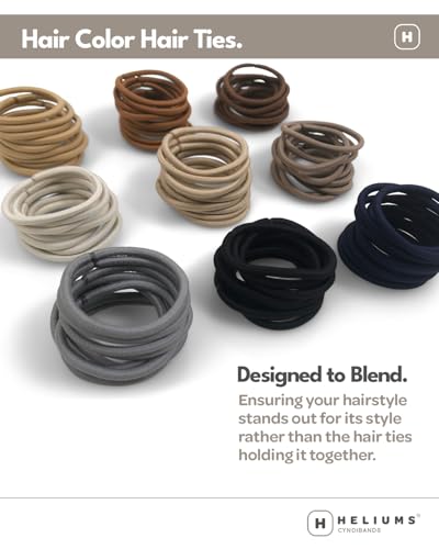 Cyndibands No Damage Elastic Hair Ties - Ash Blonde, 24-Pack