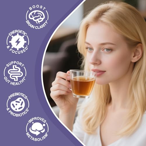 Mosslly Yerba Mate Instant Tea Powder - Peach Mango, 30 Servings