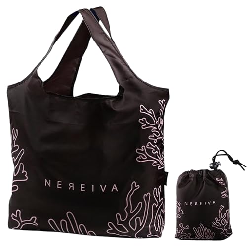 Nereiva 55 lbs Reusable Shopping Bag - Foldable & Washable Tote