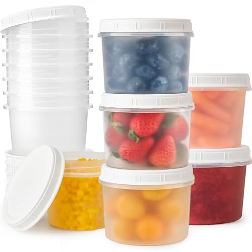 TUZAZO 6 Pack 12 Oz Airtight Food Storage Containers with Lids