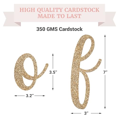 Gold Glitter Pre-Strung 'New Chapter' Banner - 10 ft Party Decor