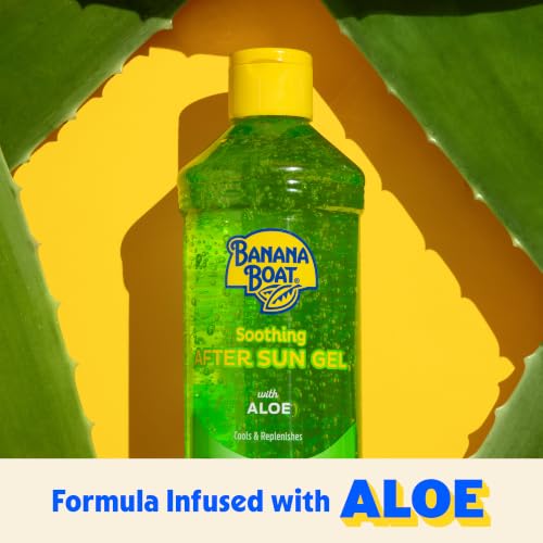Banana Boat Soothing After Sun Gel Twin Pack with Aloe, 16 fl oz