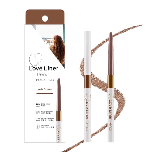 LoveLiner Pencil Eyeliner, Smudge-Proof Quick-Dry Formula, Ash Brown