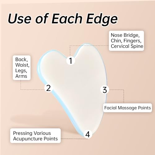Opal Jade Roller and Gua Sha Set for Face Massage | Reduce Puffiness & Relieve Neck Tension