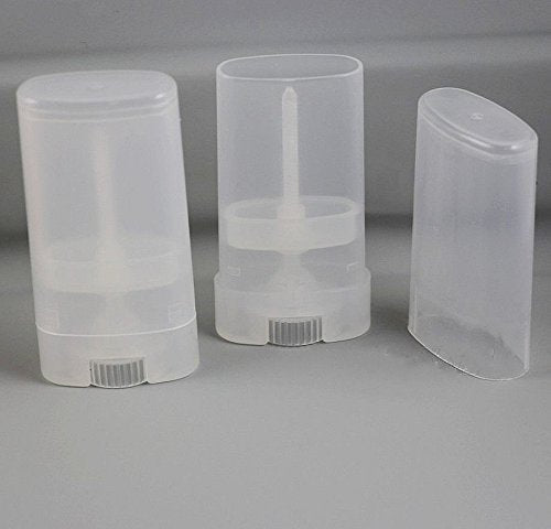 15 ML Clear Plastic Deodorant Containers for Lip Balm - 10 Pcs