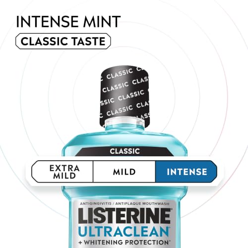 Listerine Ultraclean Intense Mint Mouthwash Twin Pack - 2 x 1L