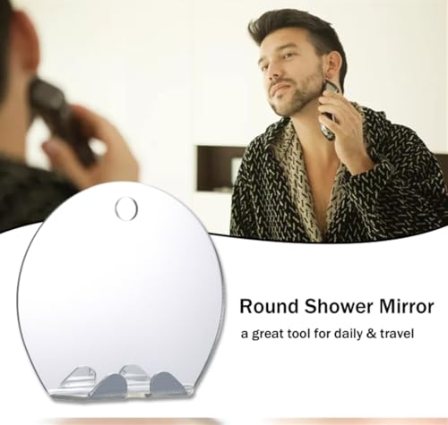 Stianiiie Fogless Shower Mirror with Razor Holder & Anti-Fog Sheets