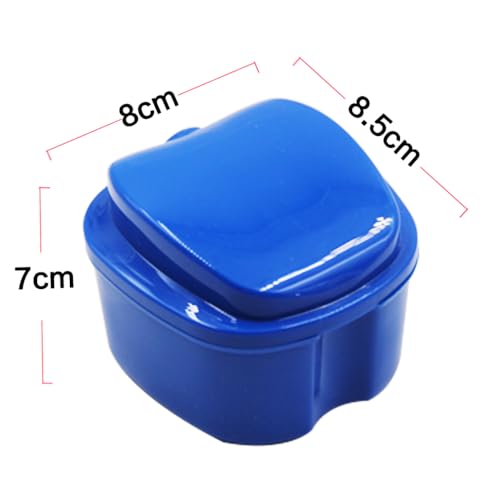 3 Pack Retainer Cleaner Case with Brush for Orthodontic Soaking