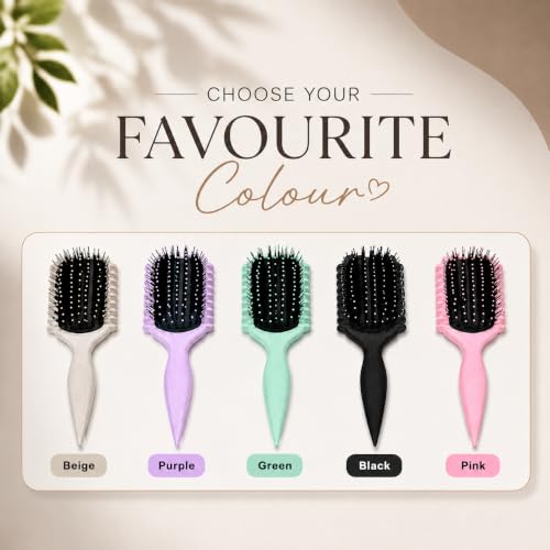 Curl Defining Brush Set - 4 Pcs Detangling Brushes for Curly Hair