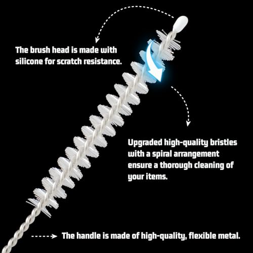 Extra Long Milk Foamer Brush for Espresso & Coffee Machines - 13.7in