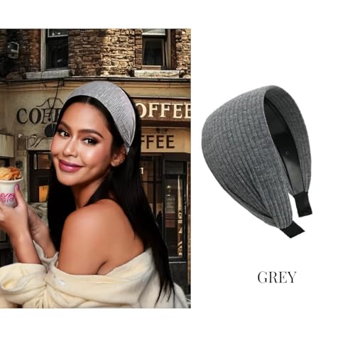 Lyoveu 3PCS Wide Non-Slip Headbands for Women, 3-Inch Stylish Hair Accessories