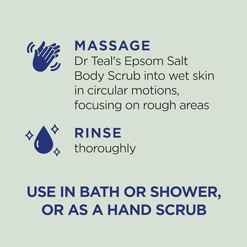 Dr Teal's Eucalyptus & Spearmint Epsom Salt Body Scrub 16 oz Pack of 3