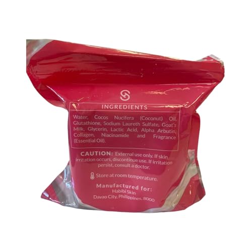 Habibi Skin Essential Babad Soap 3 Bars – Organic Face & Body Cleansing with Glutathione & Goat's Milk, 210g