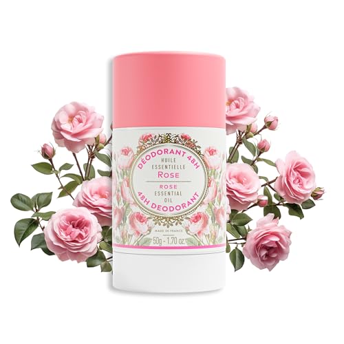 Panier des Sens Rose Deodorant for Women 1.7 oz - Natural, Aluminum-Free, 48H Freshness, Sensitive Skin