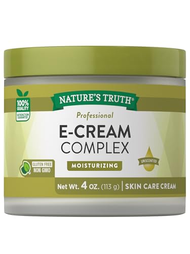 Vitamin E Cream Moisturizer with Vitamin A & D - 4 oz Skin Hydration & Night Care